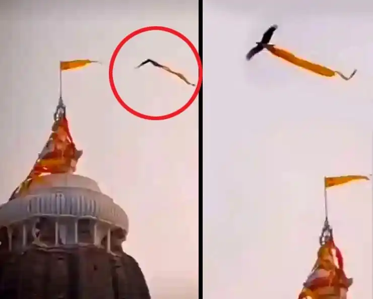 जगन्नाथ मंदिर के ऊपर से ध्वज को लेकर उड़ता हुआ गिद्ध पक्षी, अनहोनी का संकेत Bhavishya Malika Proof on Bhavishya Malika Official Website